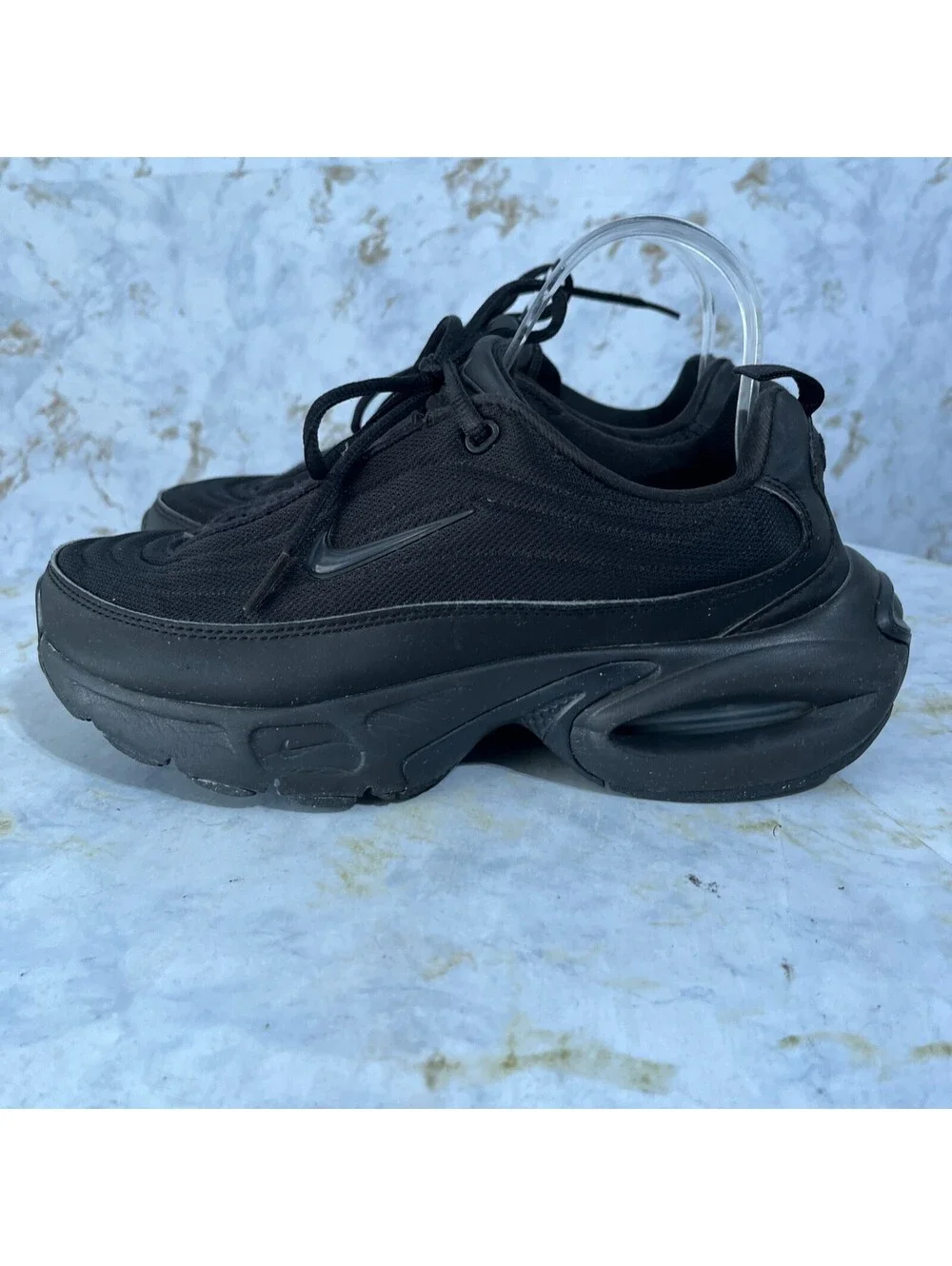 Nike Air Max Portal Womens Size 8.5 Running Shoes Black Athletic Trainer Sneaker